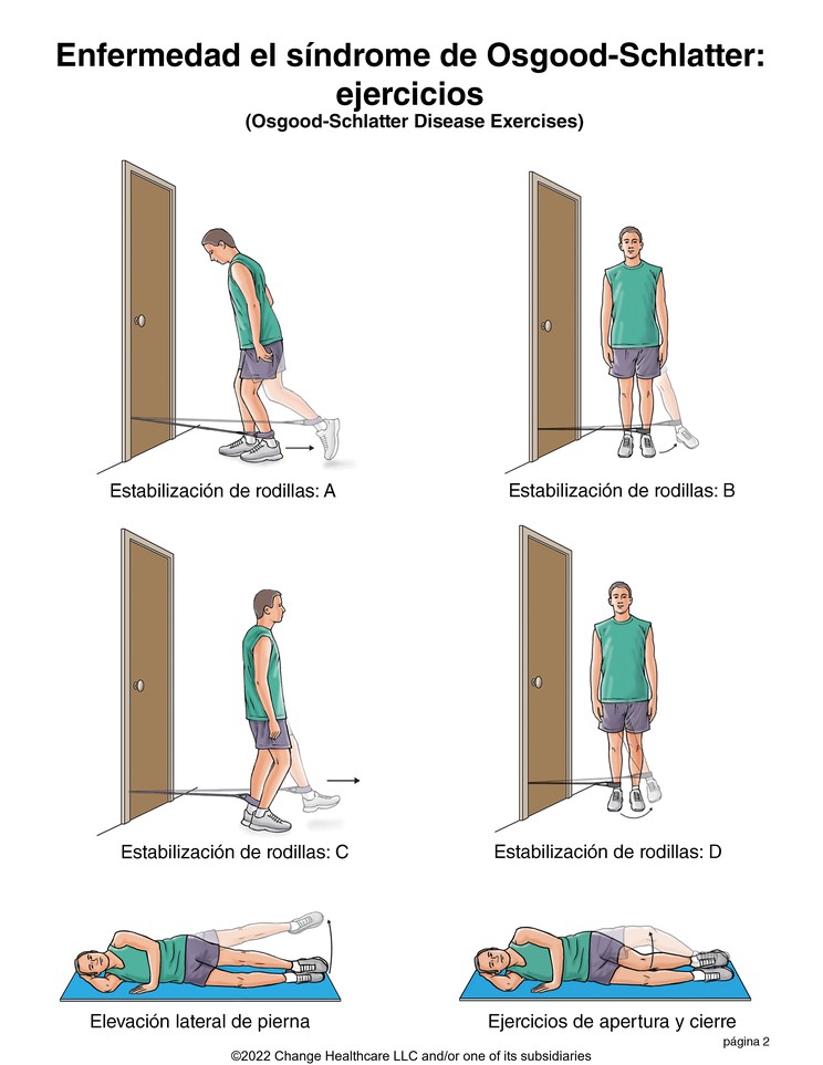Osgood-Schlatter Disease Exercises: Illustration, page 2