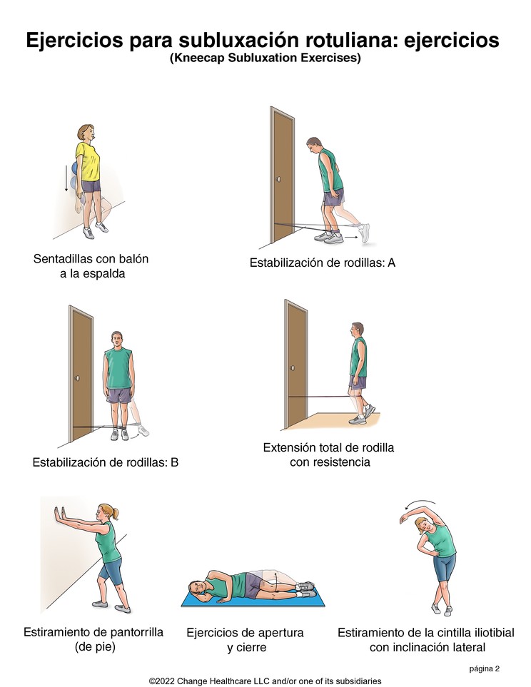 Kneecap Subluxation Exercises: Illustration, page 2