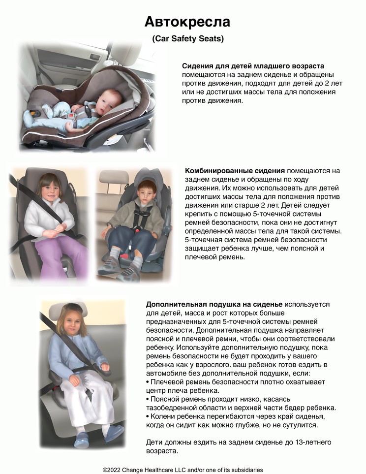 Car Safety Seats for Infants and Children: Illustration