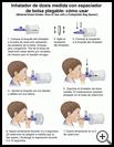 Thumbnail image of: Metered-Dose Inhaler, How to Use with a Collapsible Bag Spacer: Illustration