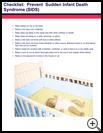 Thumbnail image of: Sudden Infant Death Syndrome (SIDS): Checklist