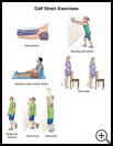 Thumbnail image of: Calf Strain Exercises: Illustration