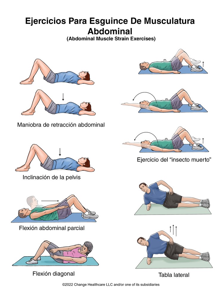 Abdominal Muscle Strain Exercises: Illustration