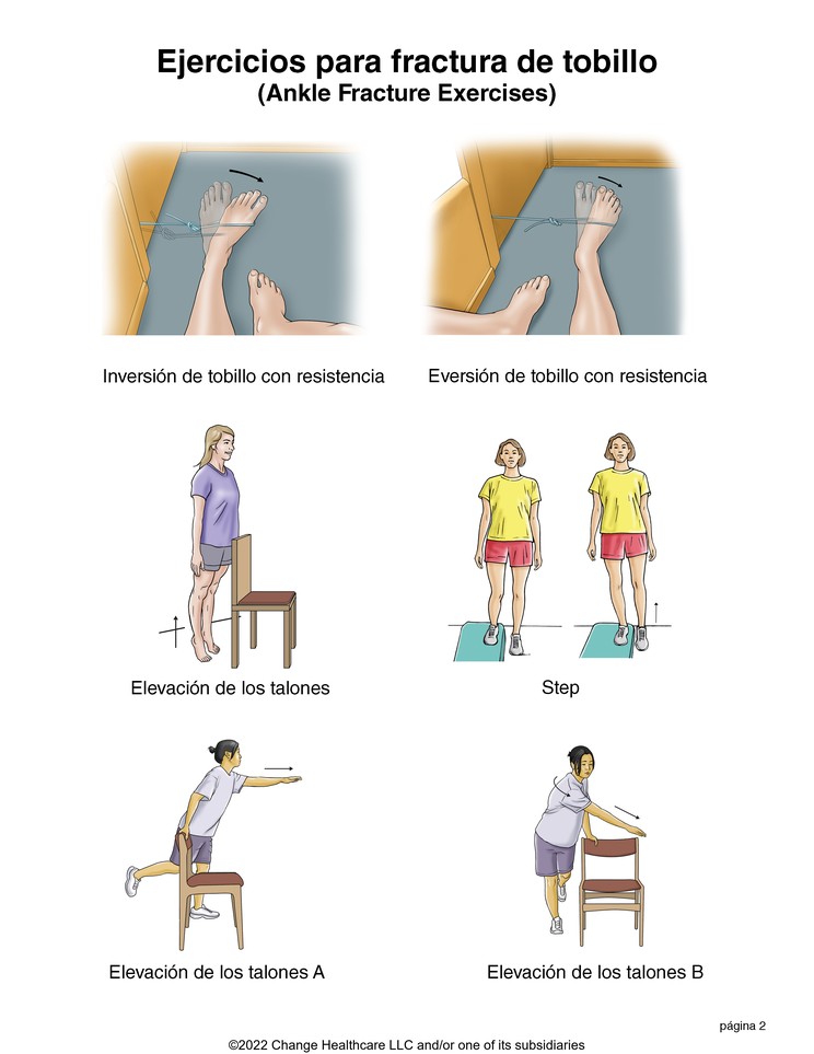 Ankle Fracture Exercises: Illustration, page 2