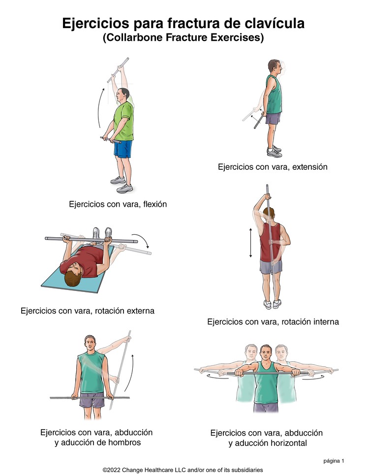 Collarbone Fracture Exercises: Illustration, page 1