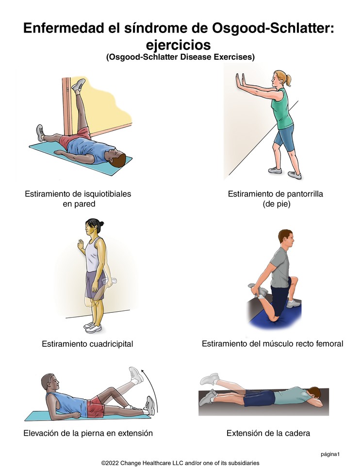 Osgood-Schlatter Disease Exercises: Illustration, page 1