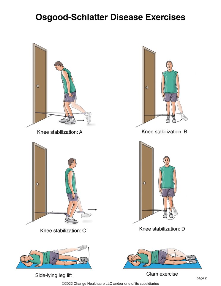 Osgood-Schlatter Disease Exercises: Illustration, page 2