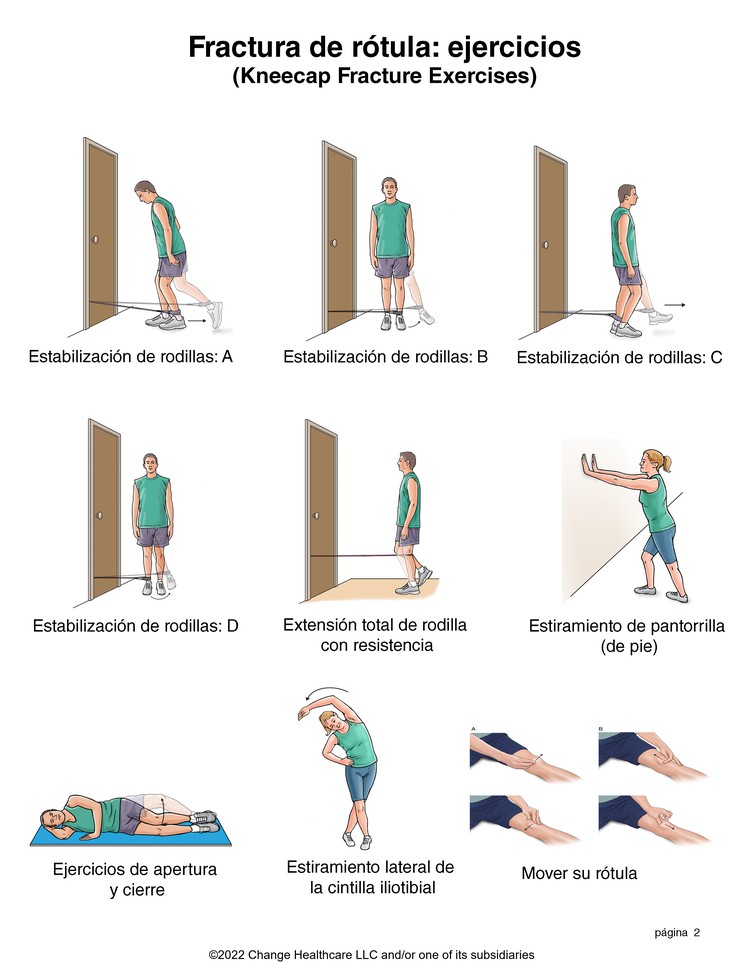 Kneecap Fracture Exercises: Illustration, page 2