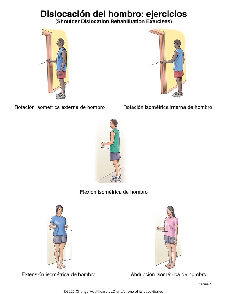 Shoulder Dislocation Exercises: Illustration, page 1