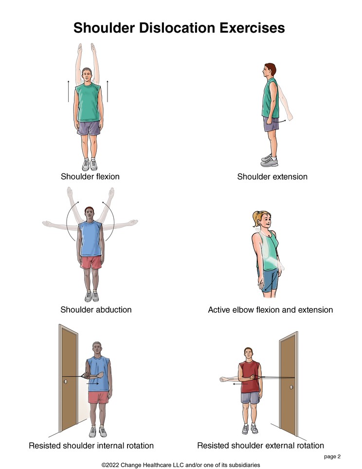 Shoulder Dislocation Exercises: Illustration, page 2