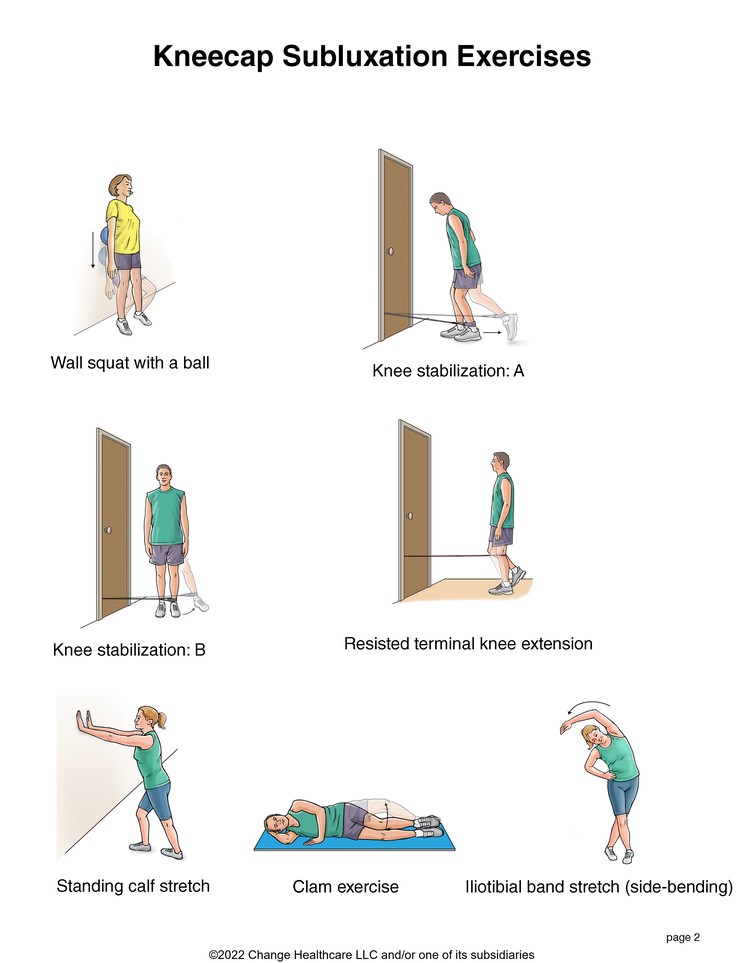 Kneecap (Patellar) Subluxation Exercises: Illustration, page 2